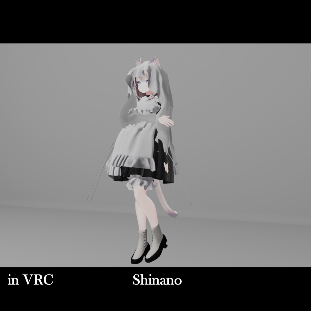 5周年記念半額セール中(10/14まで) 3アバター対応「おばけエプロンドレス V2」【Lapwing/マリシア/しなの】MA対応