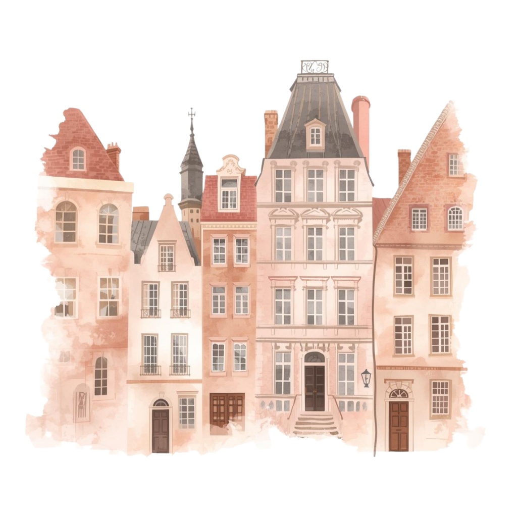 【商用利用可】アンティーク旅行 水彩クリップアート|背景透過PNG10点|Canva対応 vol.1