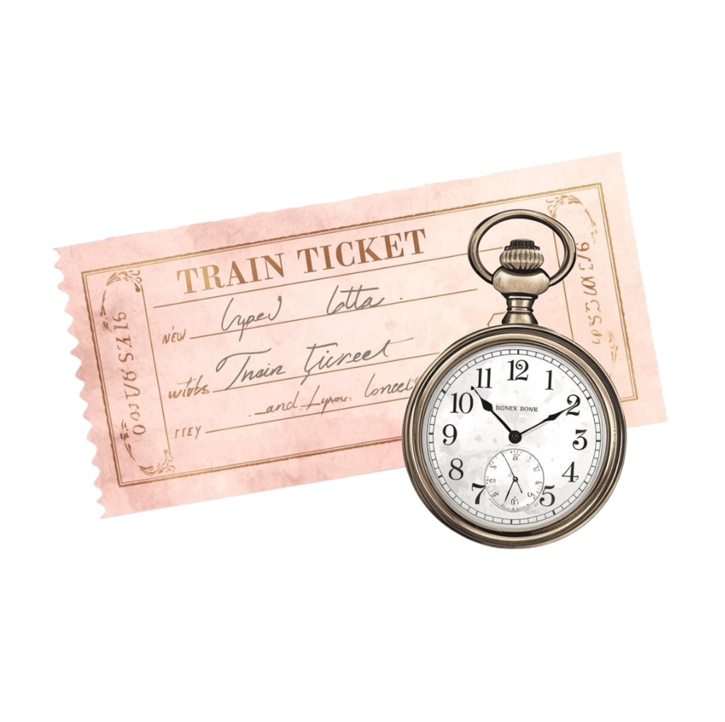 【商用利用可】アンティーク旅行 水彩クリップアート |背景透過PNG10点 |Canva対応 vol.2