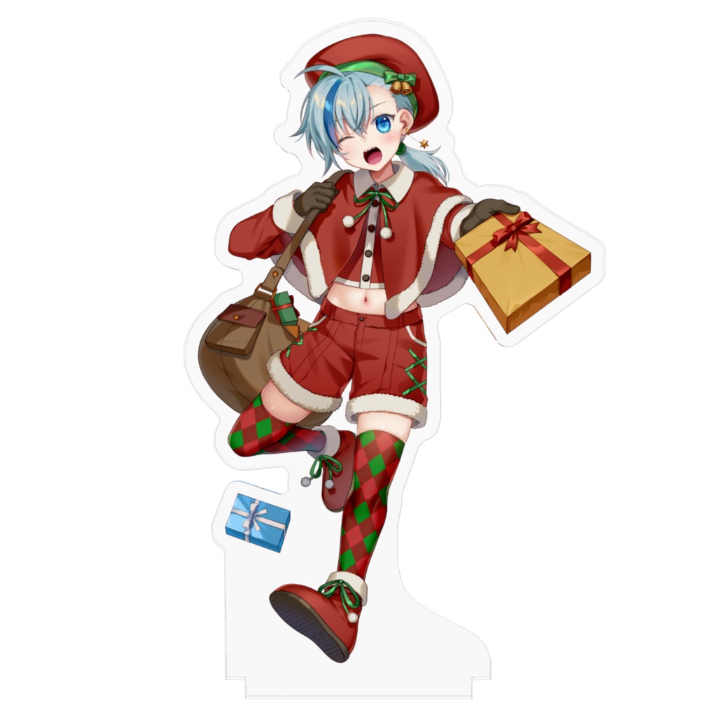 篠原 詩乃舞アクリルフィギュア - クリスマス2024 100x100mm