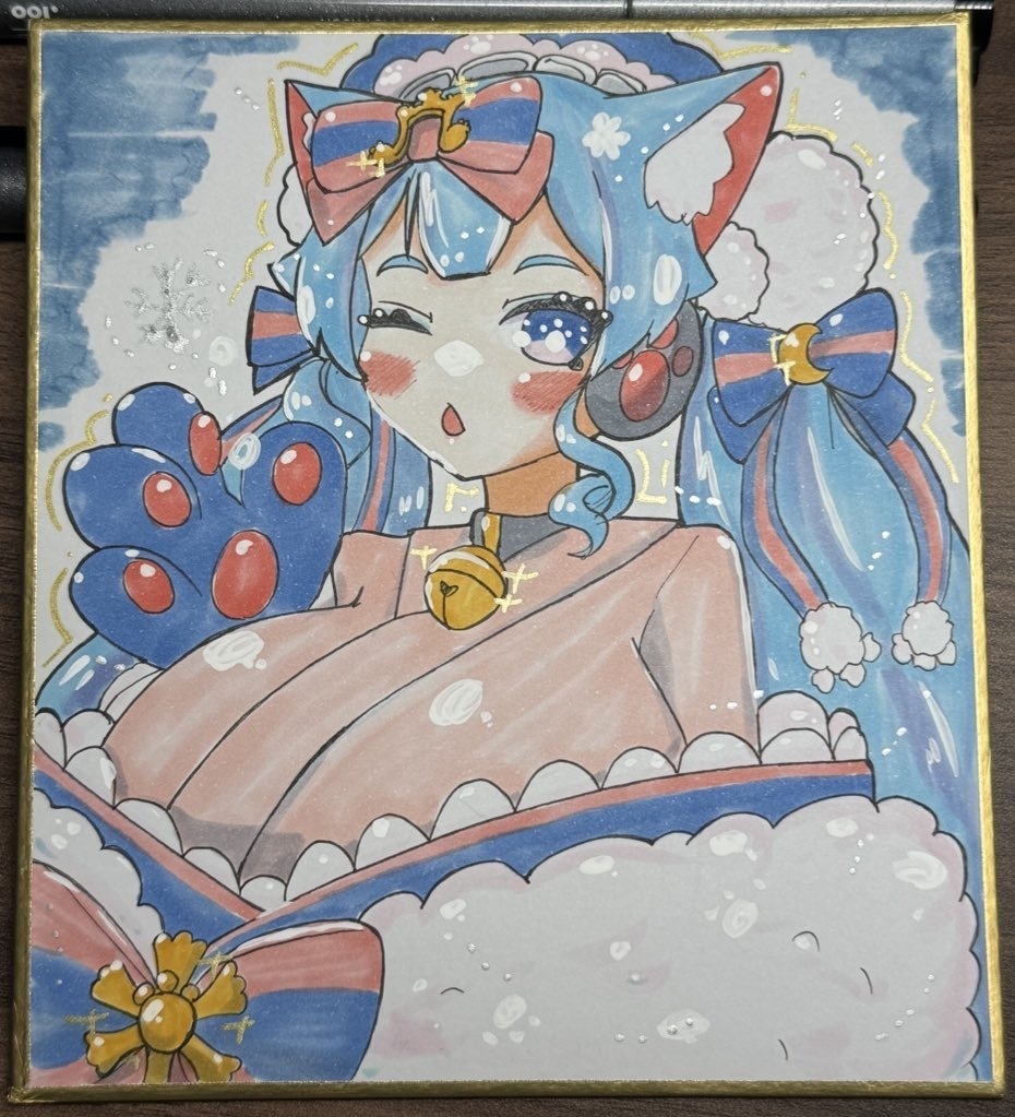 雪ミク2023ちゃん色紙