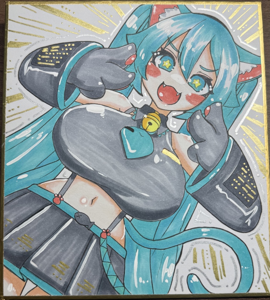 初音ミクちゃん色紙