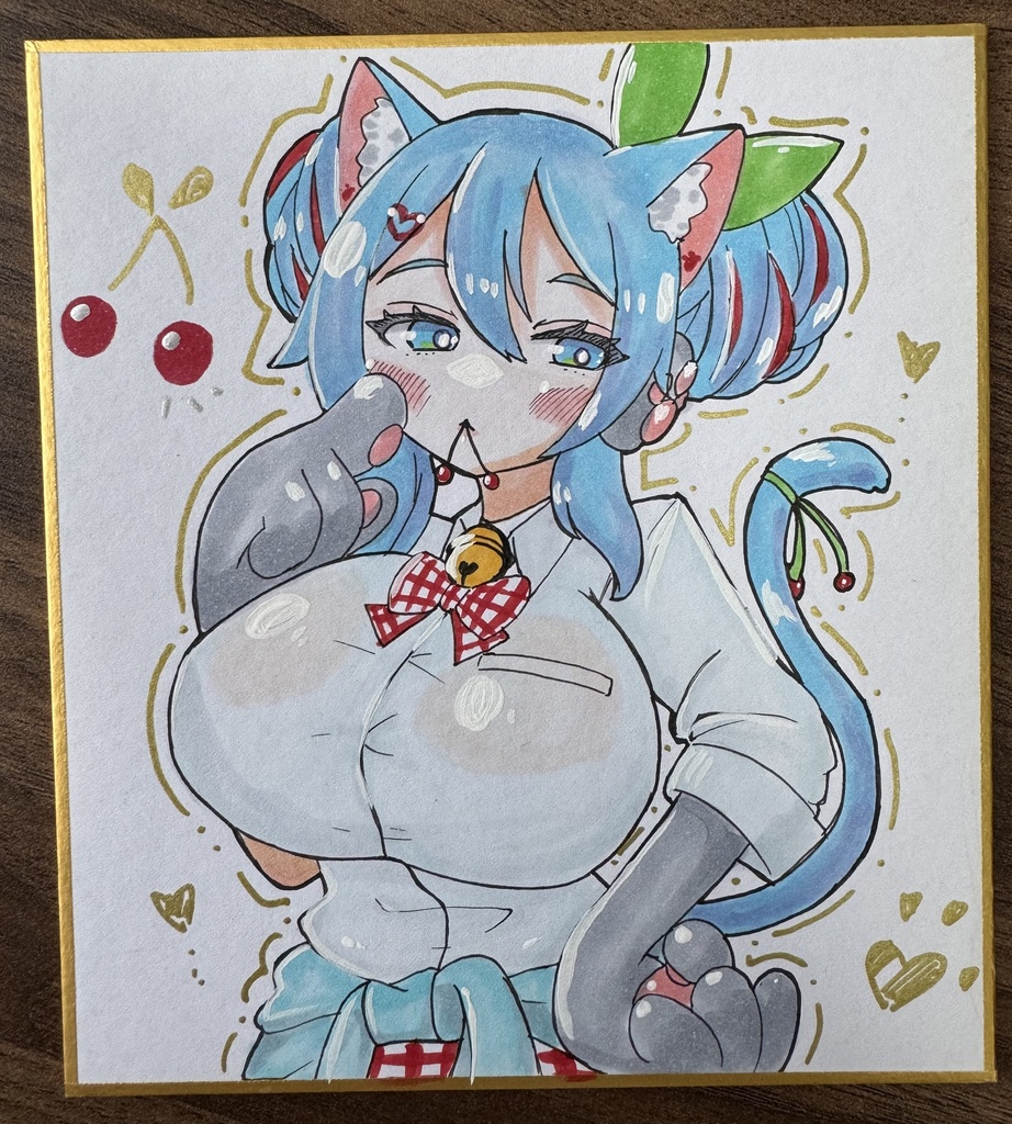 チェリーポップミクちゃん色紙