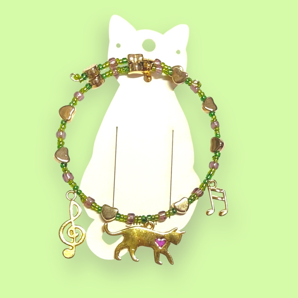 黒猫の恋心ブレスレット