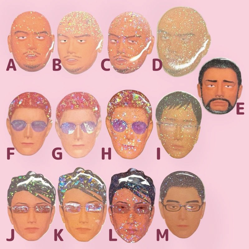 生首ヘアクリップ