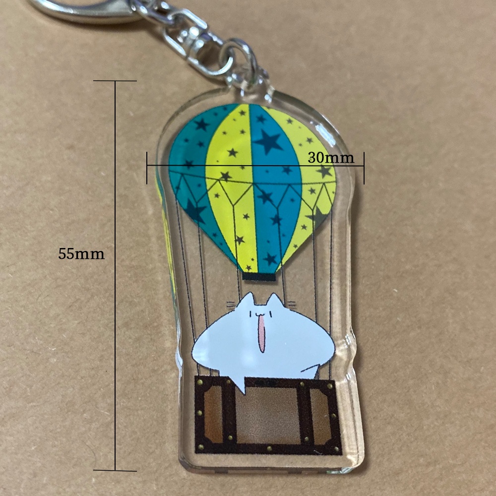 なぎゅまるずアクリルキーホルダー~なぎゅもと空の旅~