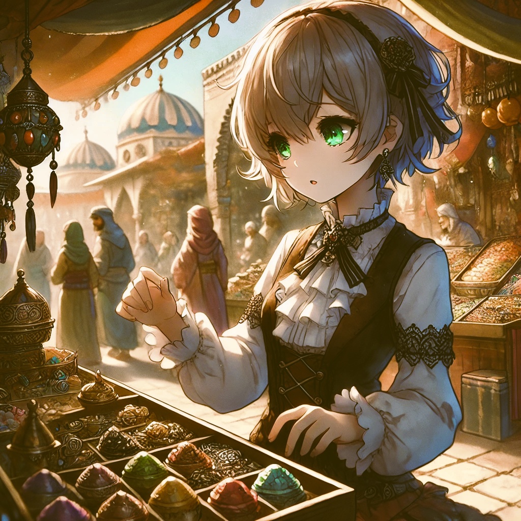 【フリー音楽】異国のバザー Bustling Bazaar