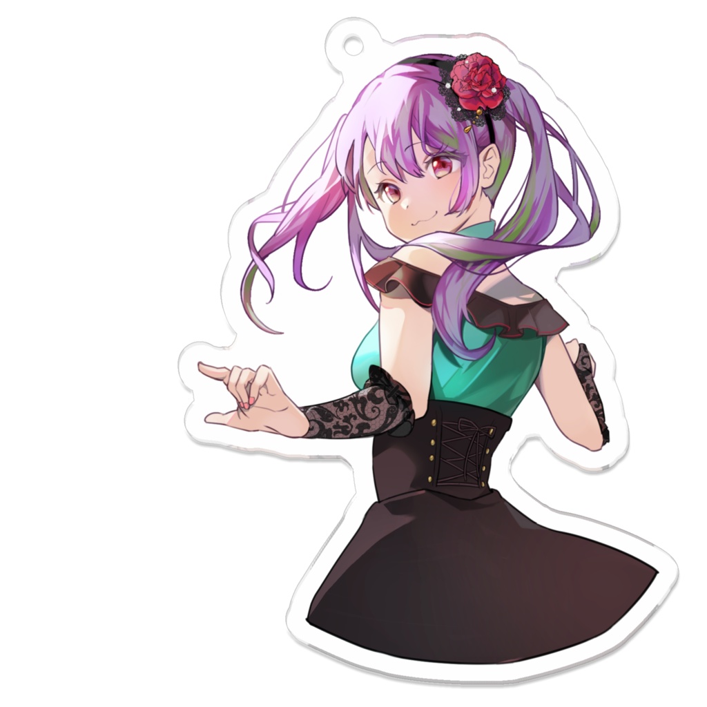紅花まのんアクリルキーホルダー03
