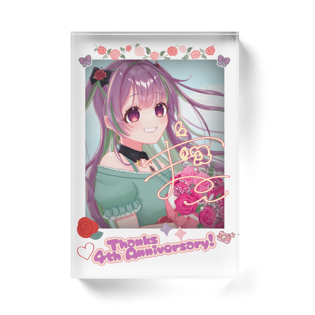 紅花まのん フォト風アクリルブロック