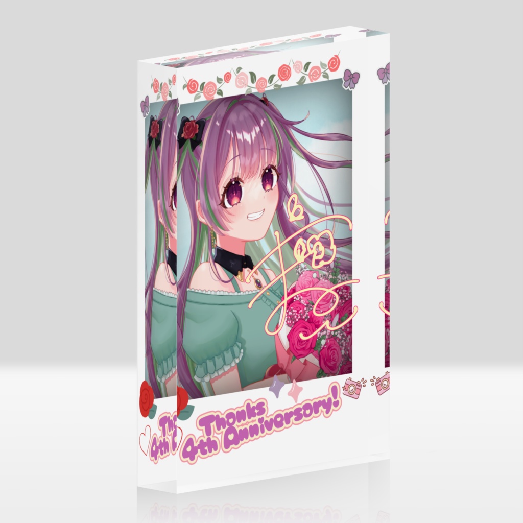 紅花まのん フォト風アクリルブロック