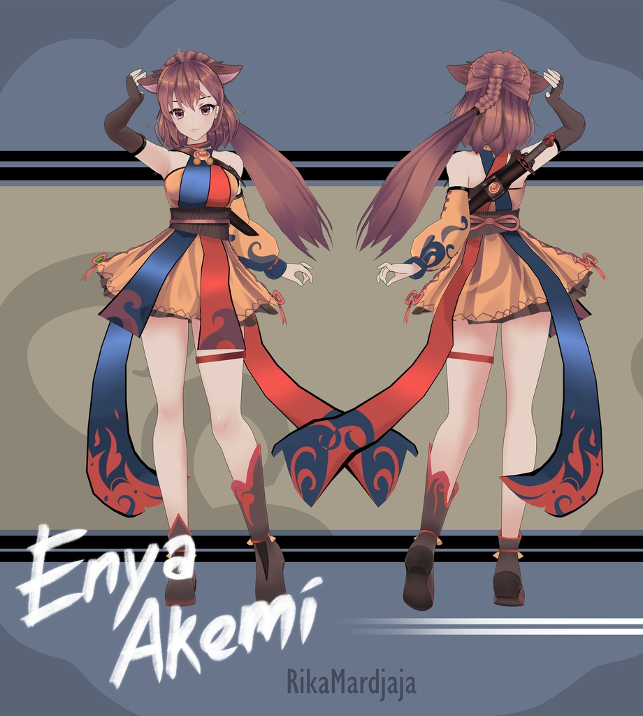 Enya Akemi  [オリジナル3Dモデル]