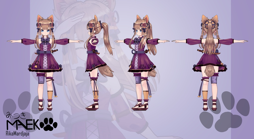 Maeko Mitsuki  [オリジナル3Dモデル] - Rika Mardjaja - 4/4