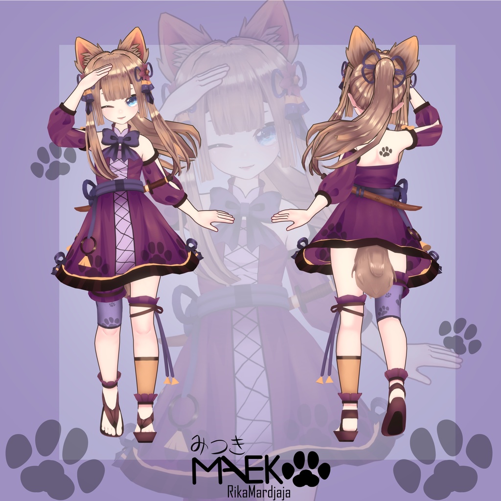 Maeko Mitsuki  [オリジナル3Dモデル] - Rika Mardjaja - 2/4