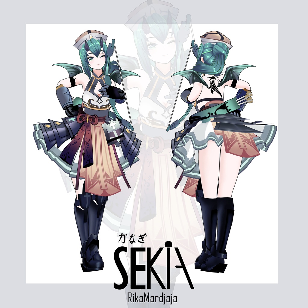 Sekia Kanagi [オリジナル3Dモデル] - Rika Mardjaja - 2/4