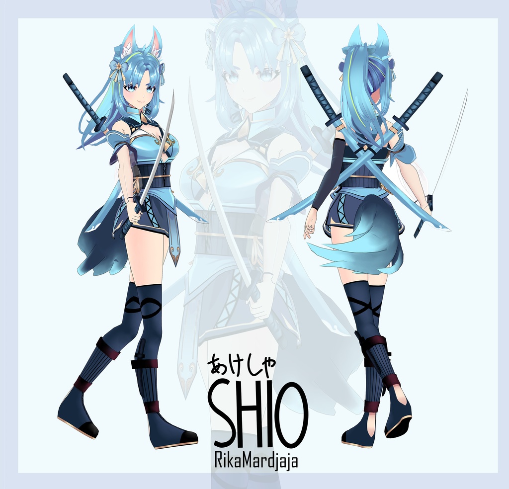 Shio Akesha [オリジナル3Dモデル] - Rika Mardjaja - 2/4