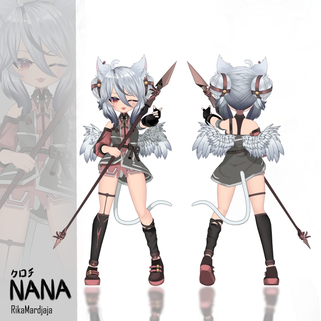 Kurochi Nana [オリジナル3Dモデル] - Rika Mardjaja - 2/4