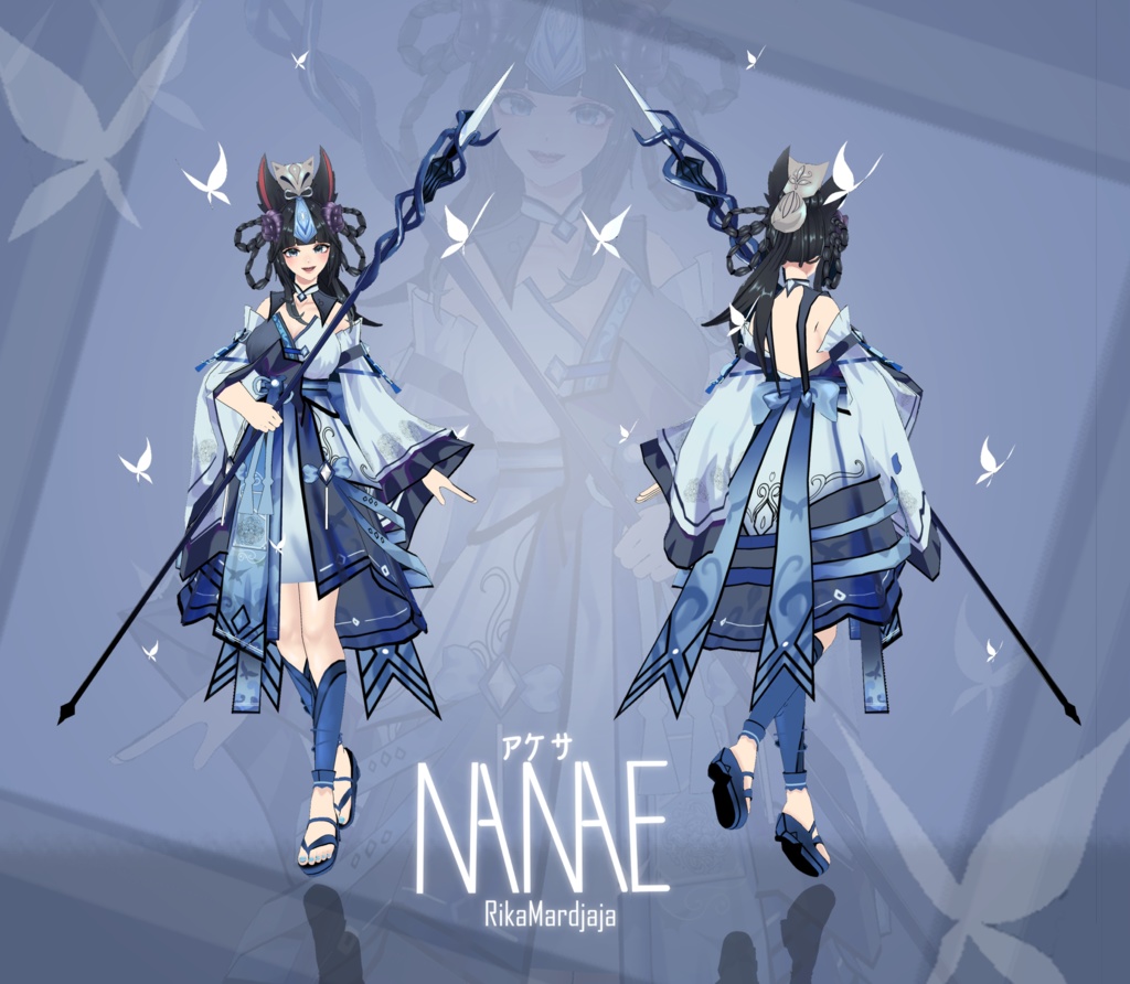 Nanae Akesha [オリジナル3Dモデル] - Rika Mardjaja - 2/4