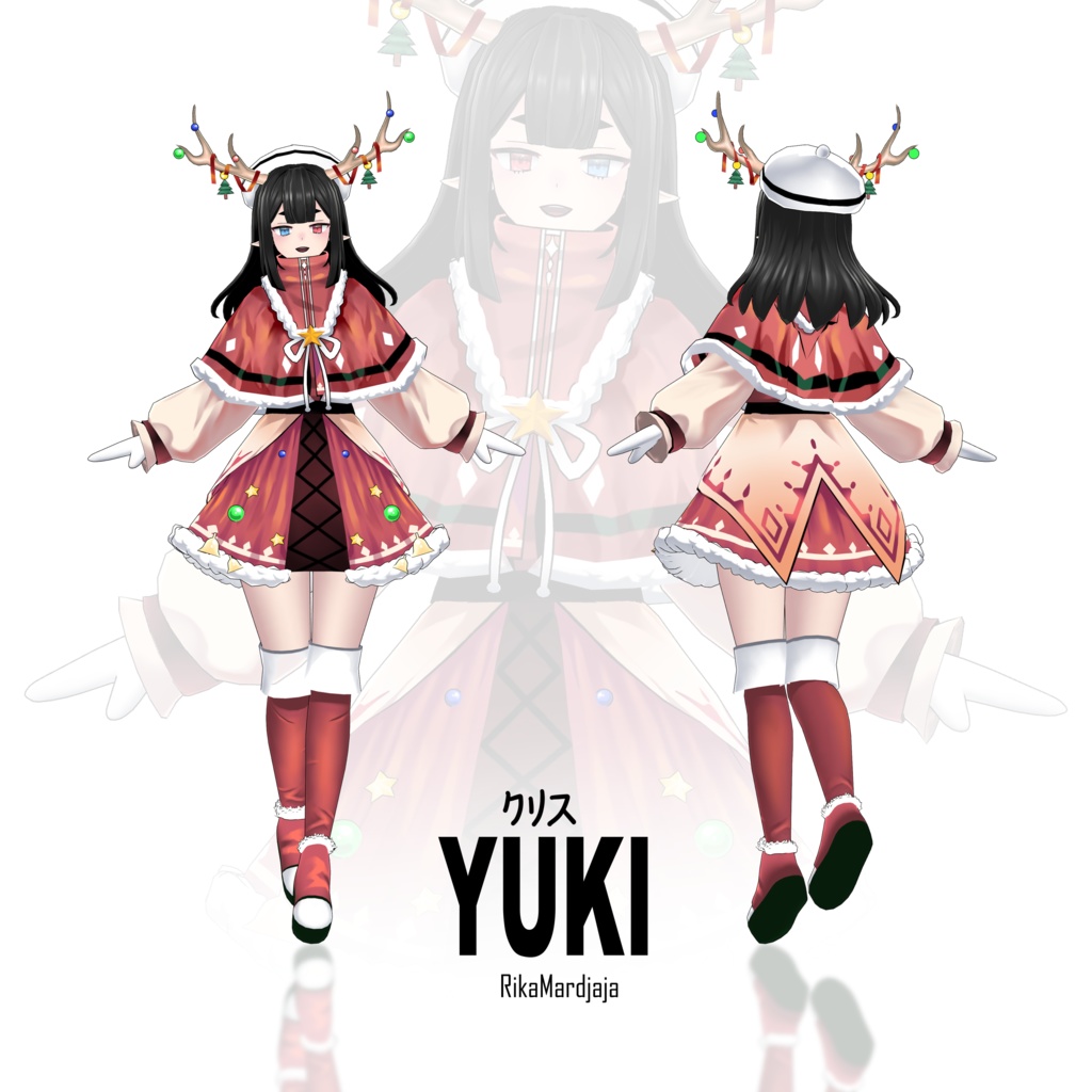 Yuki Kurisu [オリジナル3Dモデル] Christmas Sale ! - Rika Mardjaja - 2/4