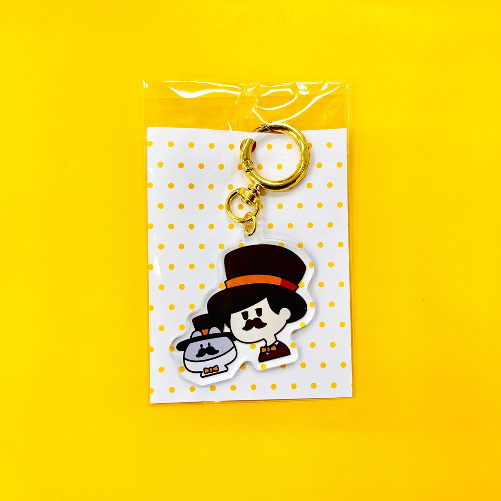 アクリルキーホルダー_ひげ