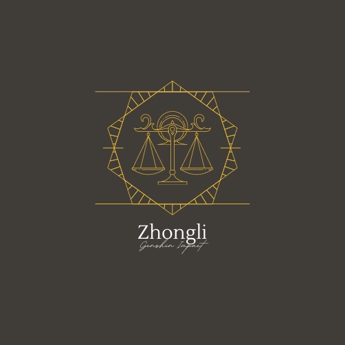 【原神キャラロゴ化計画】鍾離Tシャツ