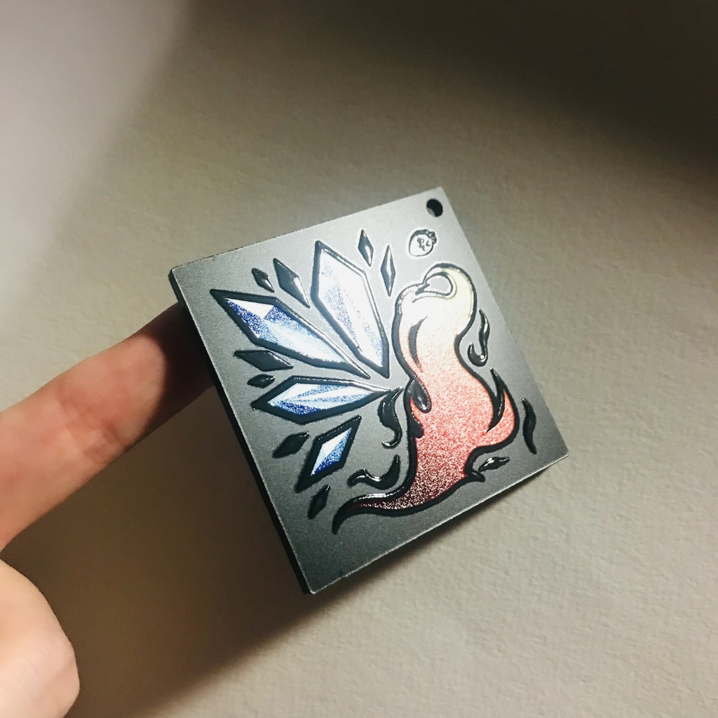 アイシャドウパレット風アクリルキーホルダー【ショートver.】