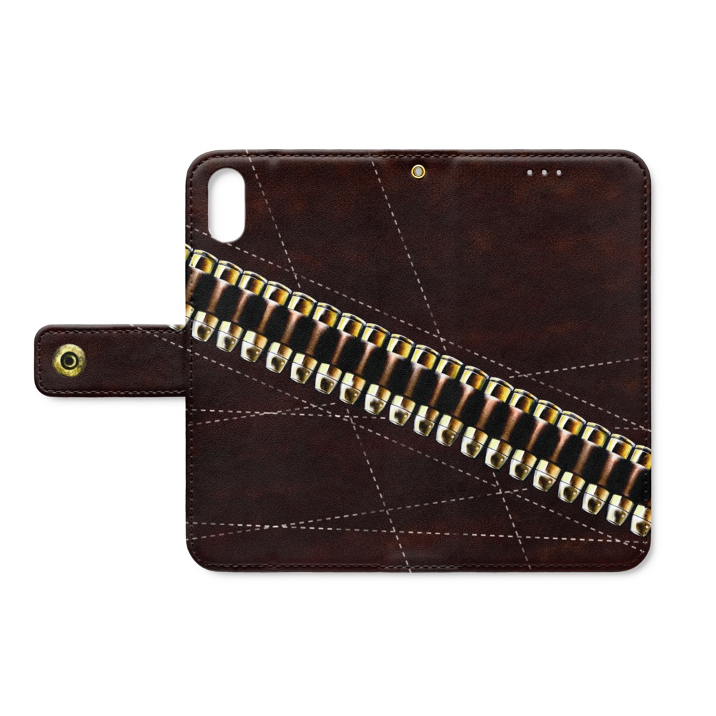 手帳型iPhoneケース／弾帯