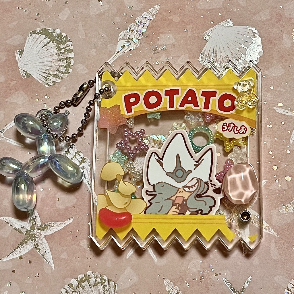 ygo二次創作シャカシャカキーホルダー/サイレント・マジシャン