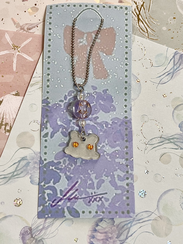 メンダコプラ板キーホルダー/4種マルミミ