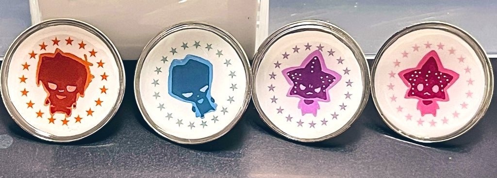 ygo二次創作/メインキャラクターピンズ4つセット