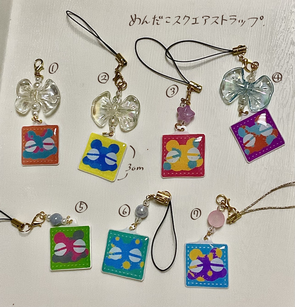 めんだこスクエアストラップ