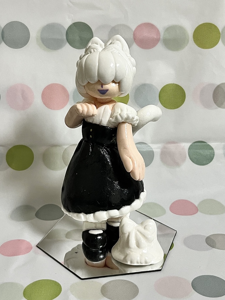 大きめ白猫ちゃんフィギュア