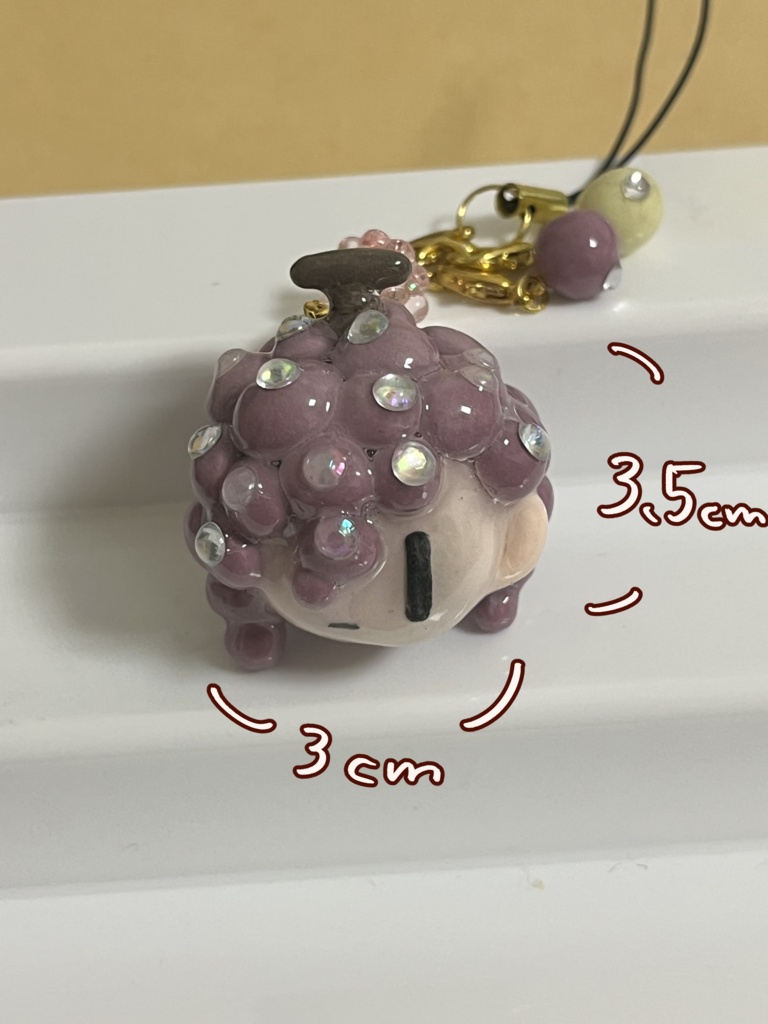 ぶどうのオリキャラストラップ