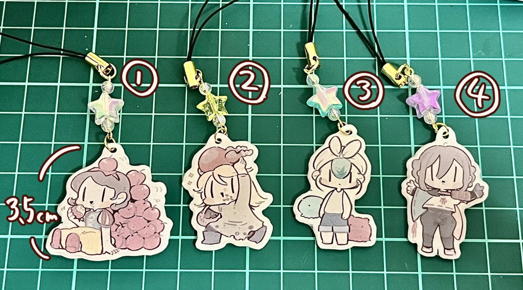 オリキャラsプラ板ストラップ