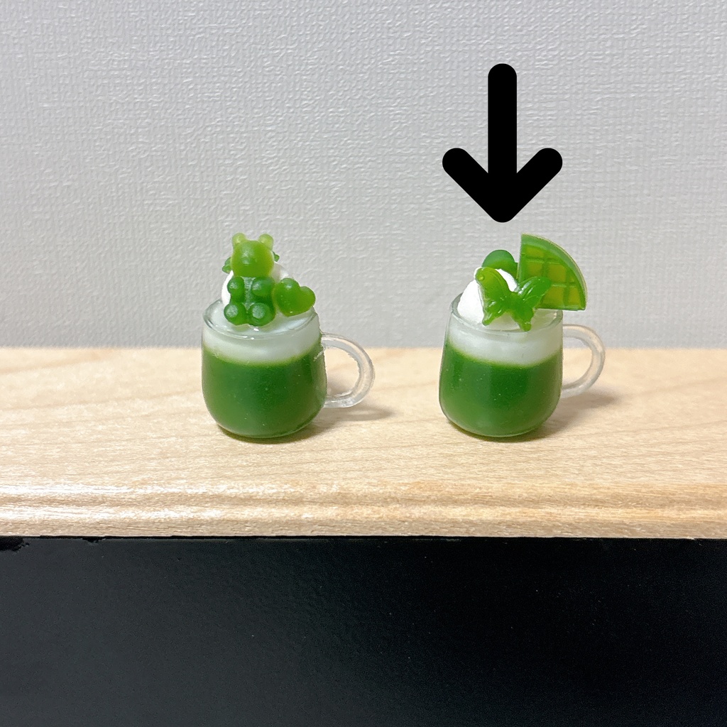 濃いめの抹茶みるく　蝶ver