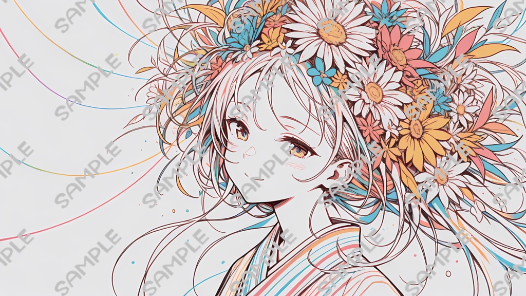【PC用壁紙】花咲く笑顔