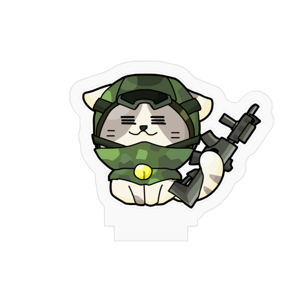 かぶりねこシリーズ【ねこサバイバル】アクリルフィギュア