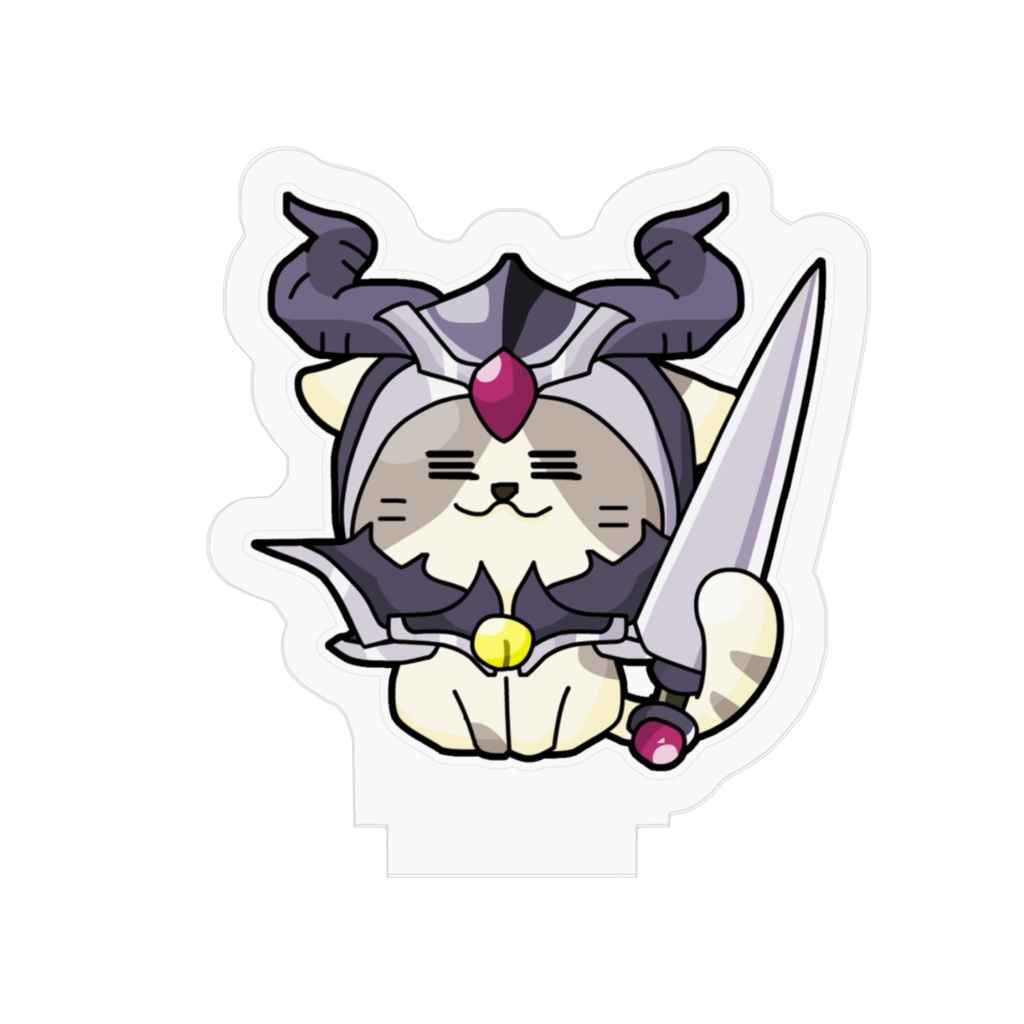 かぶりねこシリーズ【ねこダークナイト】アクリルフィギュア