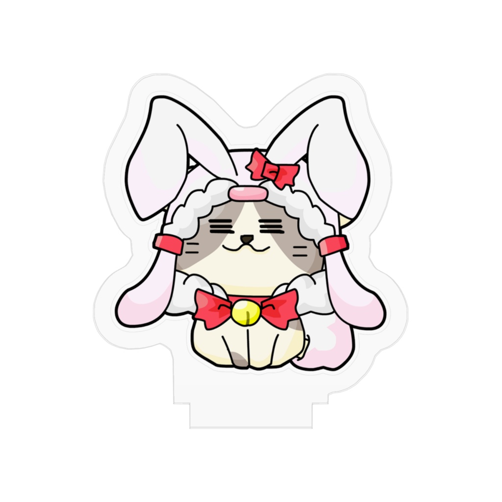 かぶりねこシリーズ【ねこウサギ】アクリルフィギュア