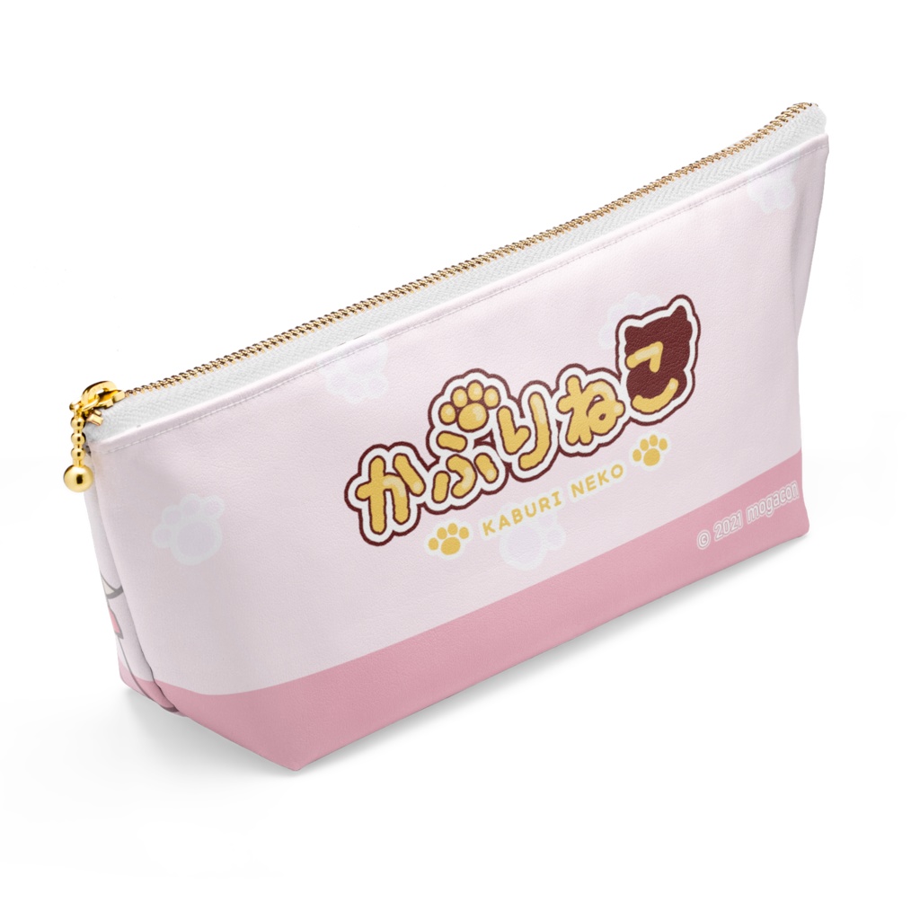 かぶりねこシリーズ【ねこウサギ】ポーチ