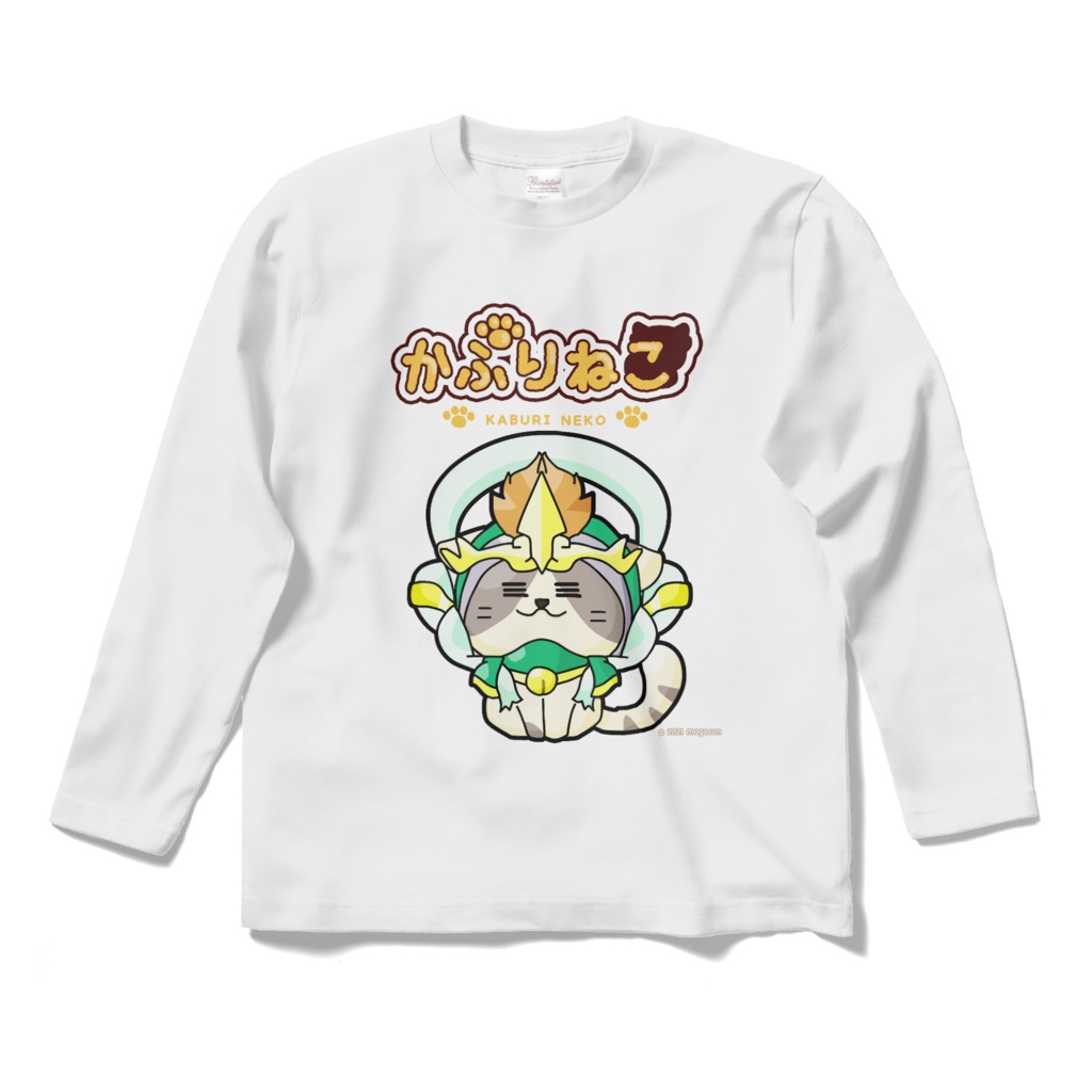 かぶりねこシリーズ【ねこフウジン】ロングスリーブTシャツ