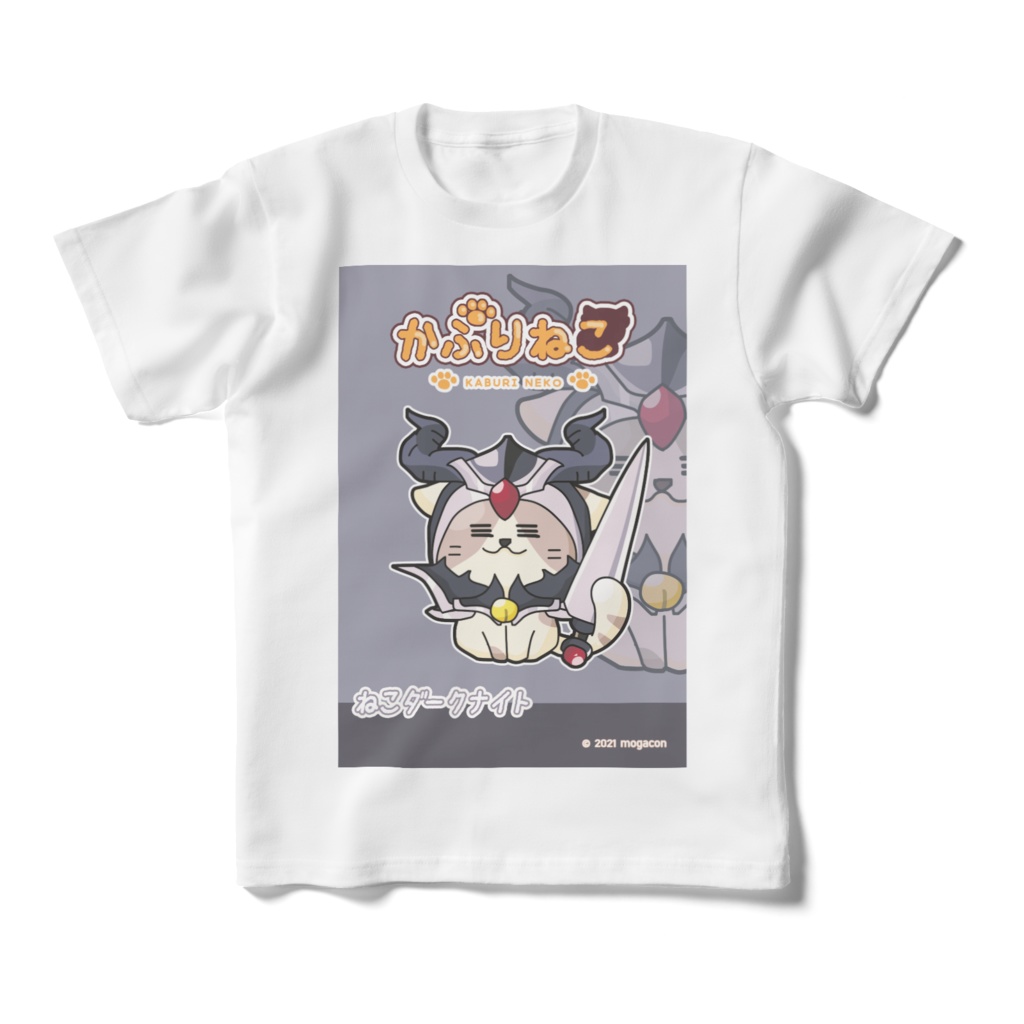 キッズTシャツ-かぶりねこシリーズ【ねこダークナイト】