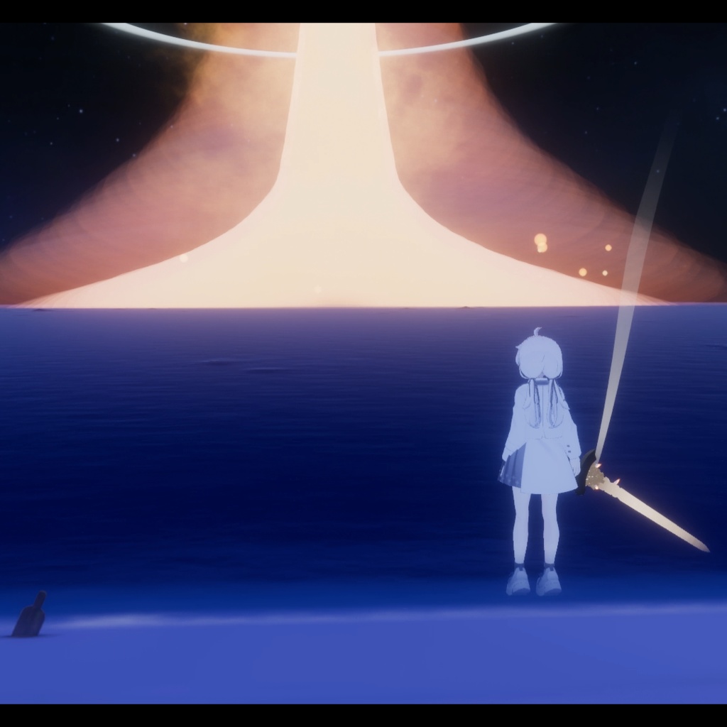 【VRChat想定&MA設定済み】星に託されし灯火の剣(グランド・カリバーン)