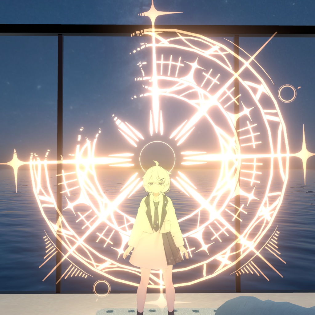 【VRChat想定&MA設定済み】　第二の器（ヘイローアクセサリー）