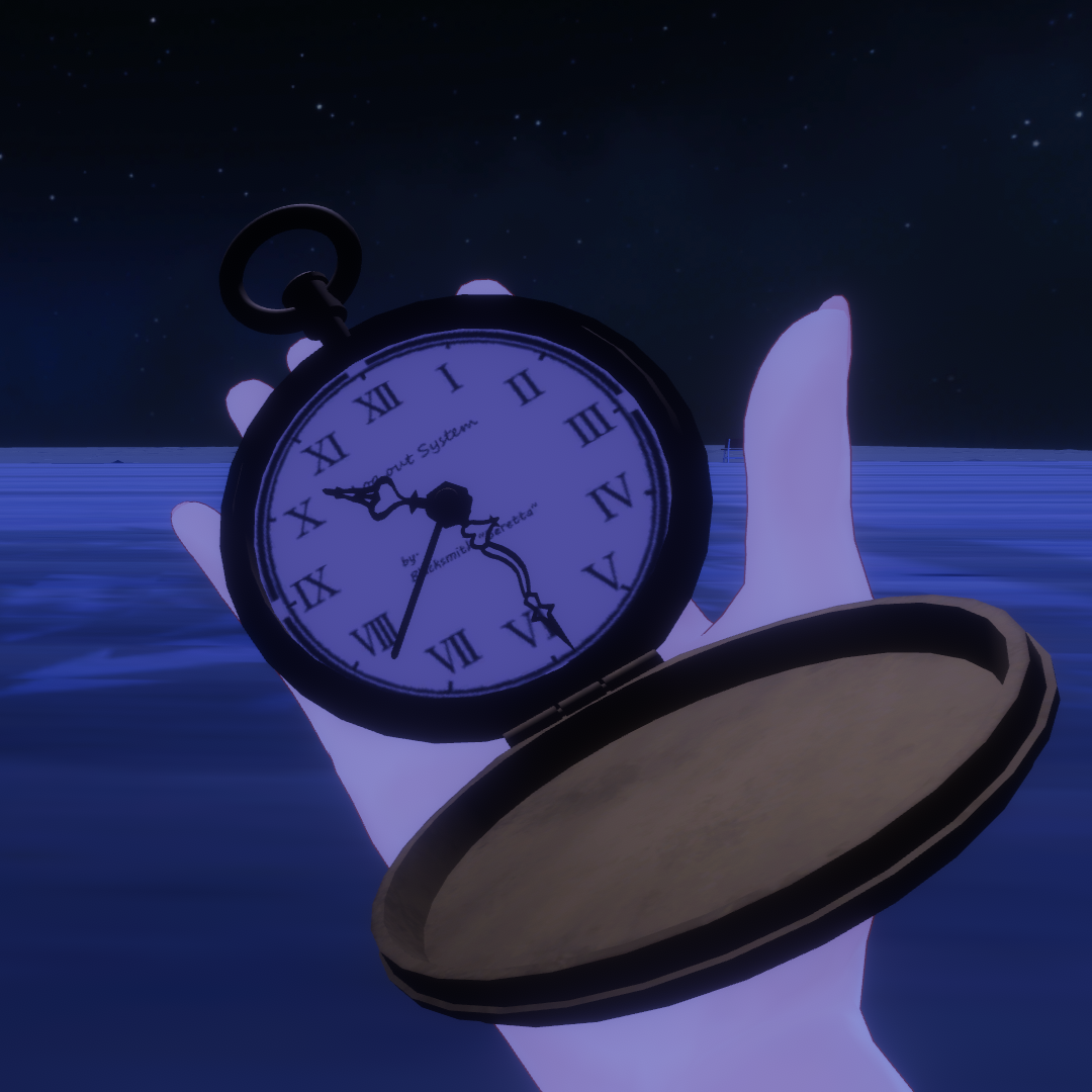 Vrchat Clock 【VRChat想定&MA設定済み】Clock_of_Logout 【ログアウトギミック】 - B-Beretta (鍛冶屋ベレッタ) - BOOTH