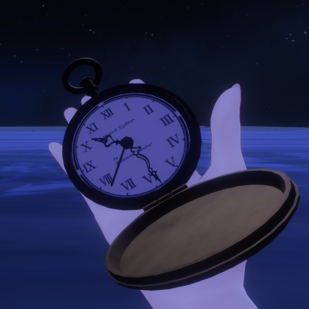 【VRChat想定&MA設定済み】Clock_of_Logout 【ログアウトギミック】