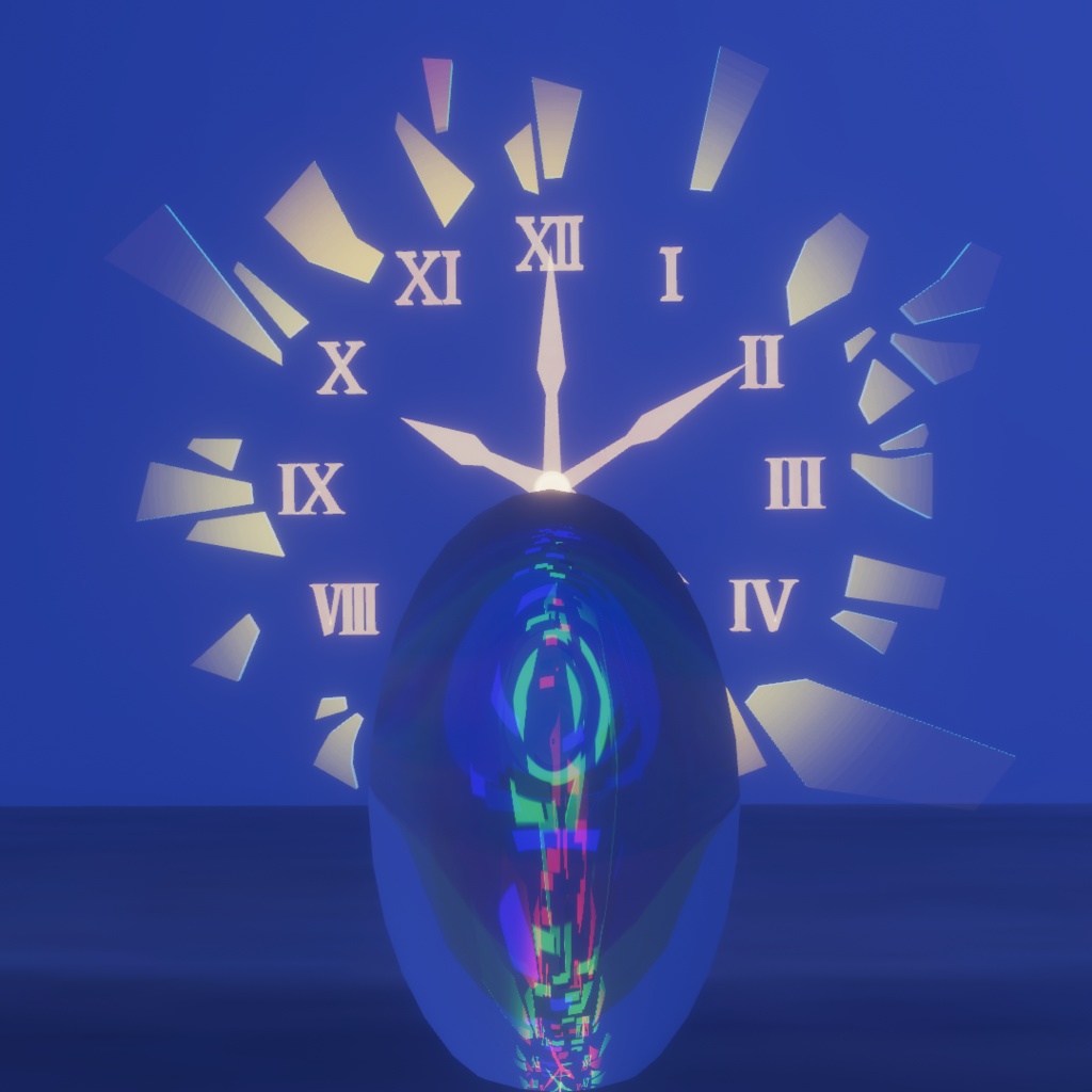【VRChat想定&MA設定済み】Clock_of_Logout 【ログアウトギミック】