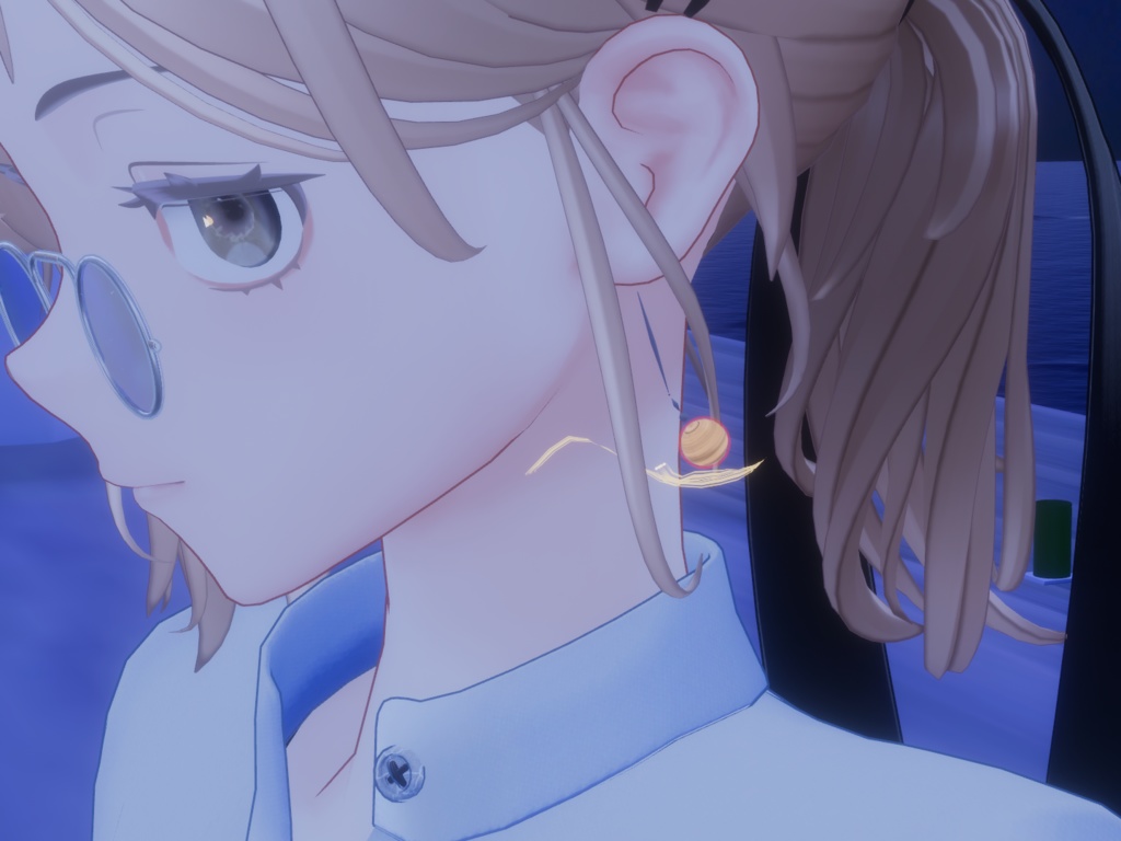 【VRC想定&MA対応済み】土星型惑星アクセサリー (Jovin_Planet_Accessory)