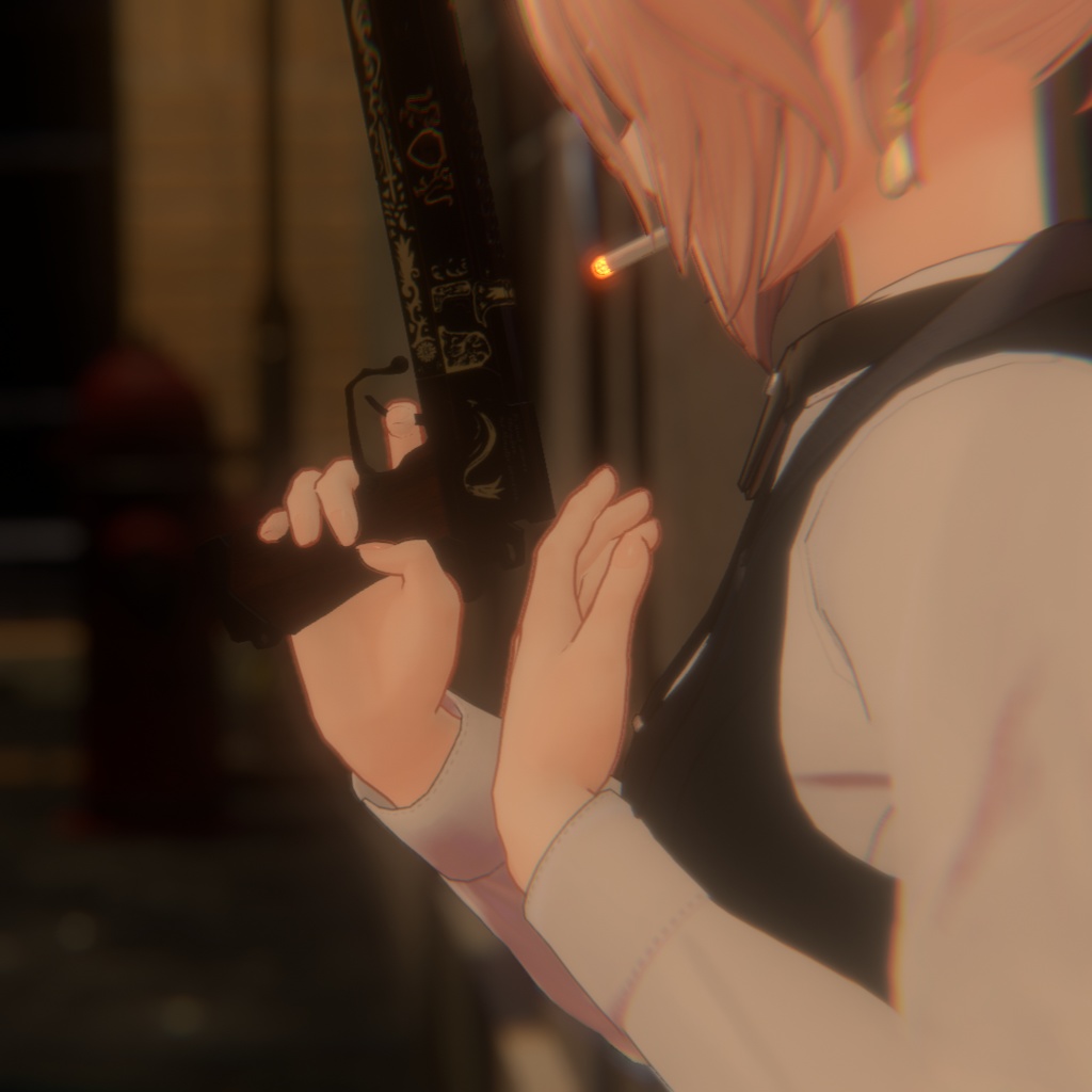 【VRC想定&MA対応済み】水素炸薬式拳銃「Wasserstoff」