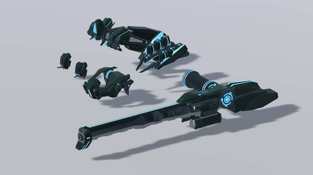 メカパーツアセット『サウリア・フロントライン』