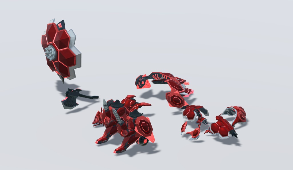 メカパーツアセット『レッドヘックス』